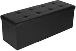 SONGMICS 43 Inches Folding Storage Ottoman Bench